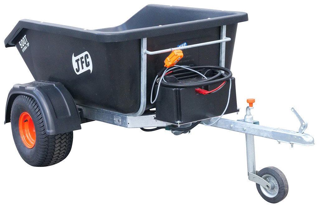 ATV-henger med hydraulisk tipp og 12V motor fra JFC