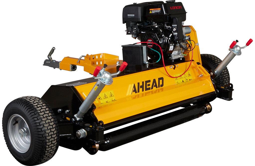 AHEAD beitepusser ATV 115 cm med 15 hk bensinmotor på slep