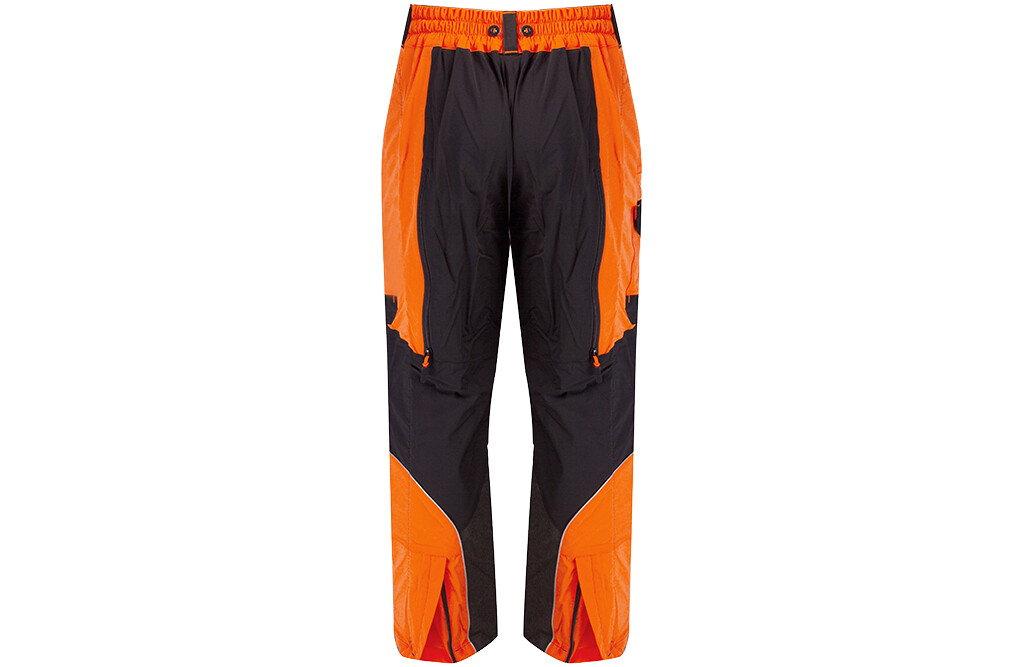 Oransje og sort Pro-Safe skjærebukse klasse 3 med refleks og Cordura-forsterkning