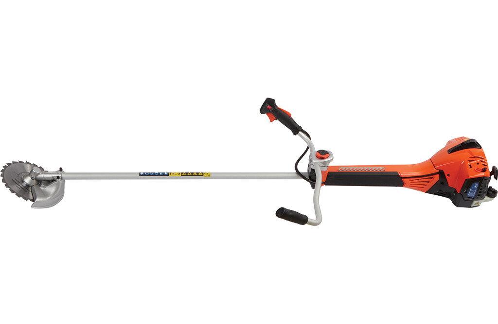 Bensindrevet ryddesag 52cc med sele og trekantblad fra Edge
